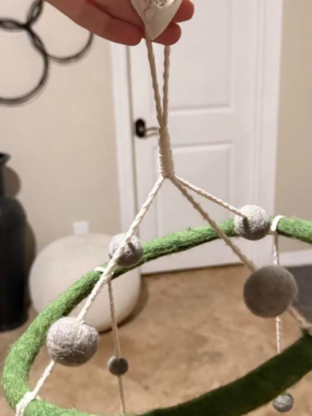 Pottery Barn Felt Dinosaur Mobile in Green & Blue